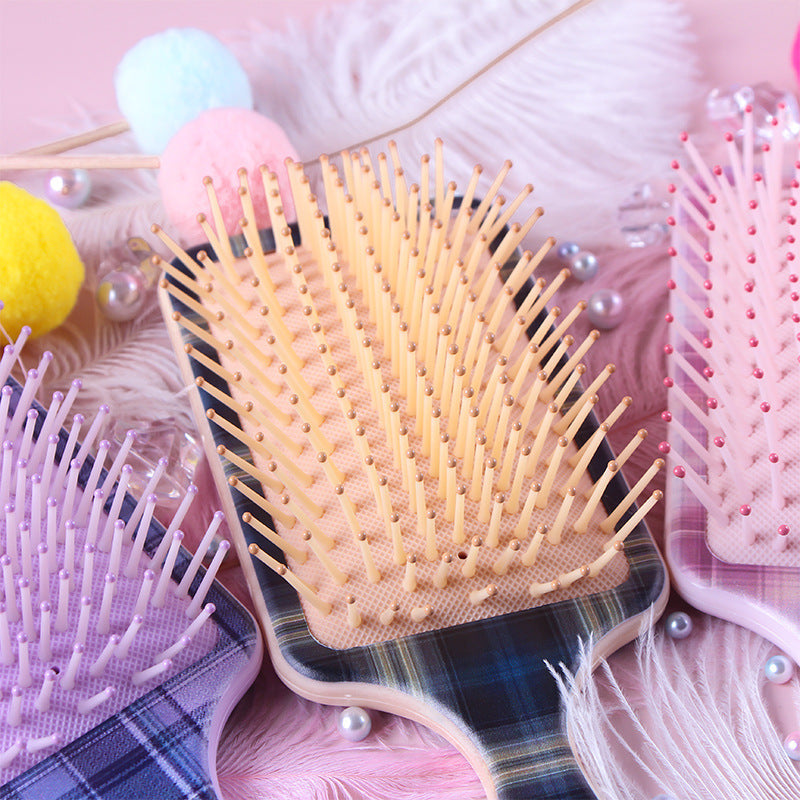 JMT-883658 Air Cushion Plastic Comb for Scalp Massage and Hair Smoothing - Various Colors Available