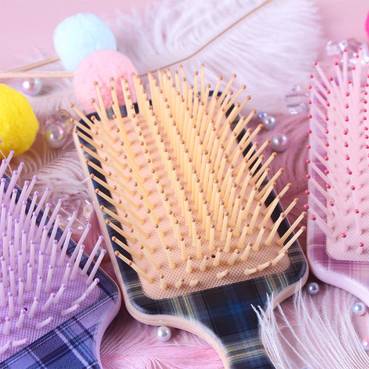 JMT-883658 Air Cushion Plastic Comb for Scalp Massage and Hair Smoothing - Various Colors Available
