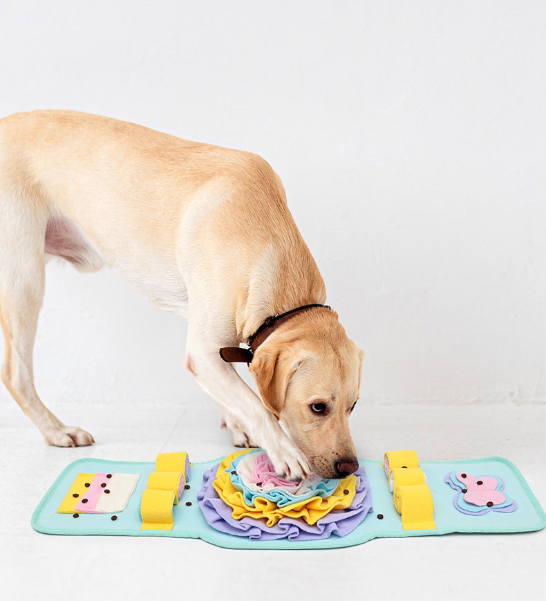 JMT-883658 Interactive Anti-Slip Sniff Mat for Dogs - Bite-Resistant Slow Feeding Pad