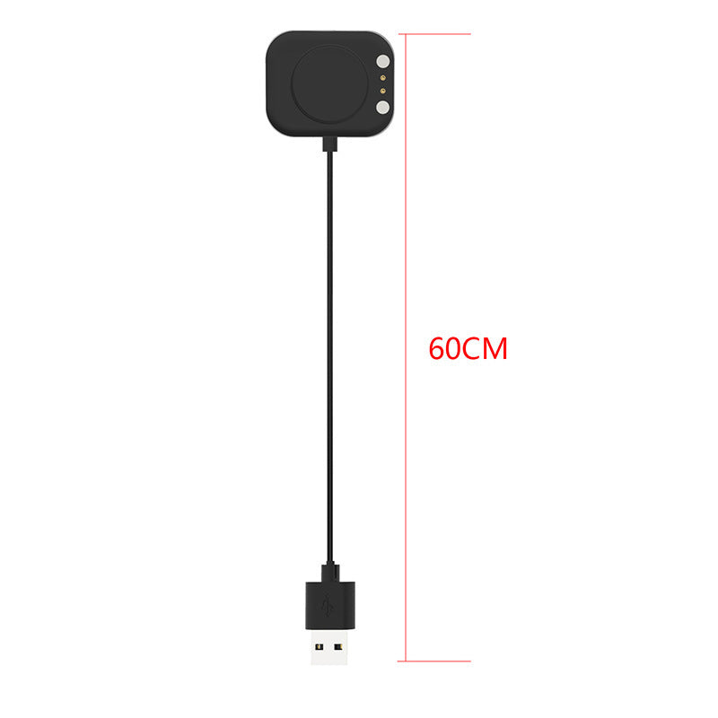 JMT-883850 Magnetic Charging Cable for Smart Watch P8 and P8 SE - Black ABS Design
