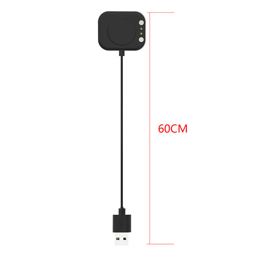 JMT-883850 Magnetic Charging Cable for Smart Watch P8 and P8 SE - Black ABS Design