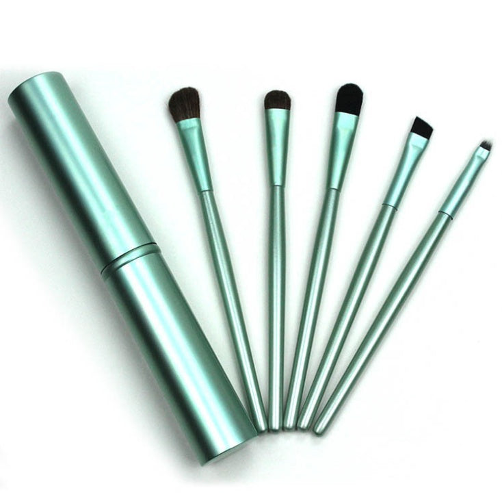 JMT-884106 5-Piece Portable Mini Eye Makeup Brush Set with Horse and Fiber Hair