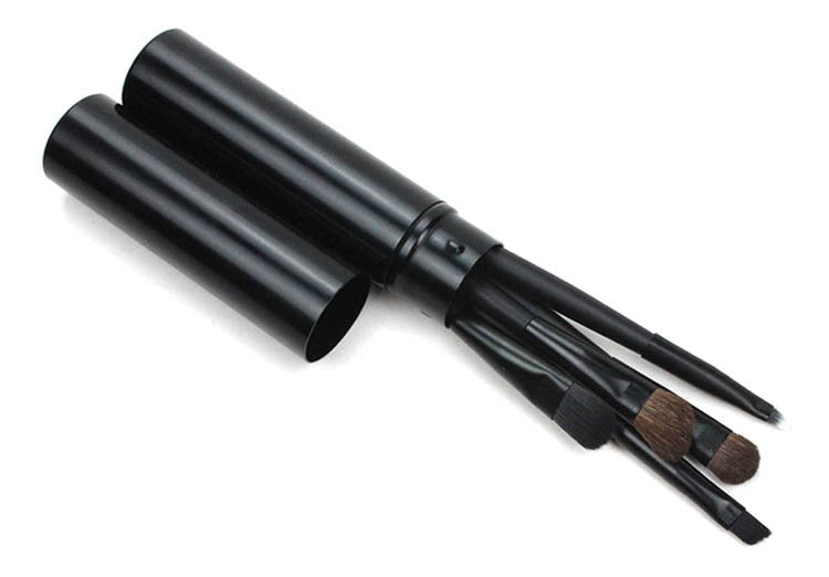 JMT-884106 5-Piece Portable Mini Eye Makeup Brush Set with Horse and Fiber Hair