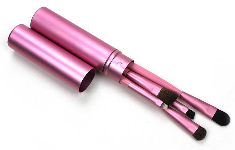 JMT-884106 5-Piece Portable Mini Eye Makeup Brush Set with Horse and Fiber Hair