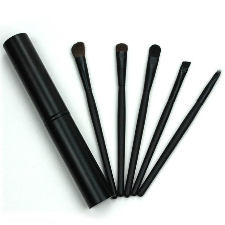 JMT-884106 5-Piece Portable Mini Eye Makeup Brush Set with Horse and Fiber Hair