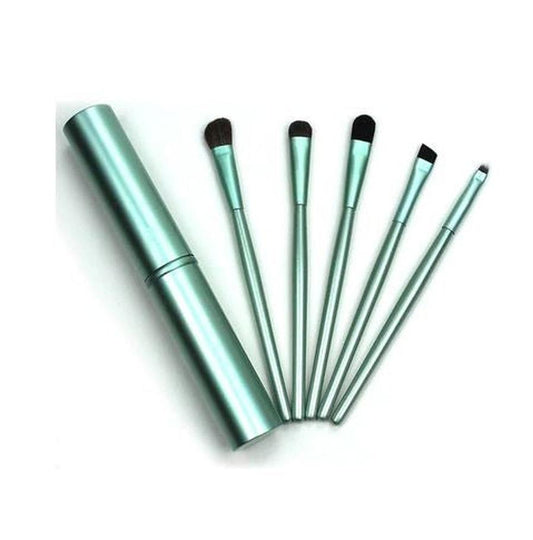 JMT-884106 5-Piece Portable Mini Eye Makeup Brush Set with Horse and Fiber Hair