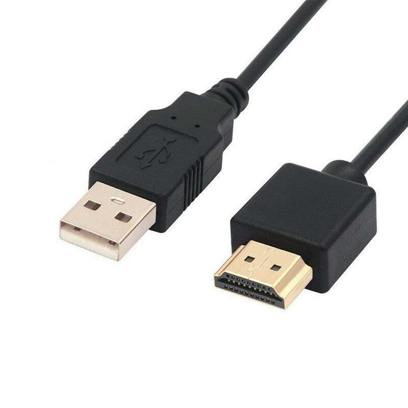 JMT-884170 HDMI to USB Adapter Cable - 0.5m Copper High-Definition Transfer Line - Black