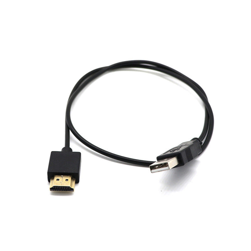 JMT-884170 HDMI to USB Adapter Cable - 0.5m Copper High-Definition Transfer Line - Black