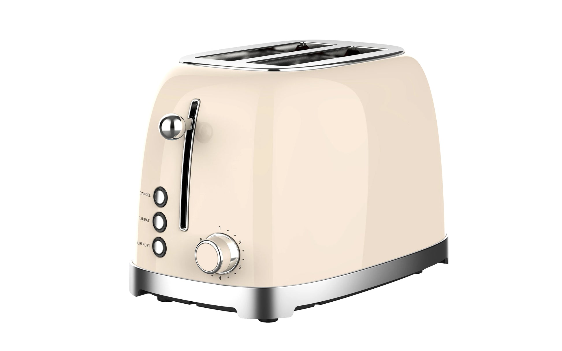 JMT-884490 Extra Wide Slot 2-Slice Toaster with Reheat, Defrost, and 6 Browning Levels in Retro Design