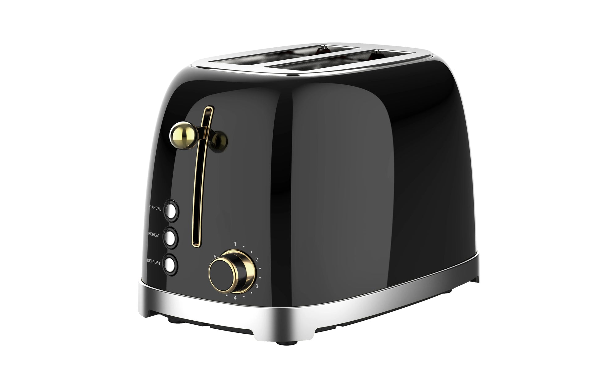 JMT-884490 Extra Wide Slot 2-Slice Toaster with Reheat, Defrost, and 6 Browning Levels in Retro Design