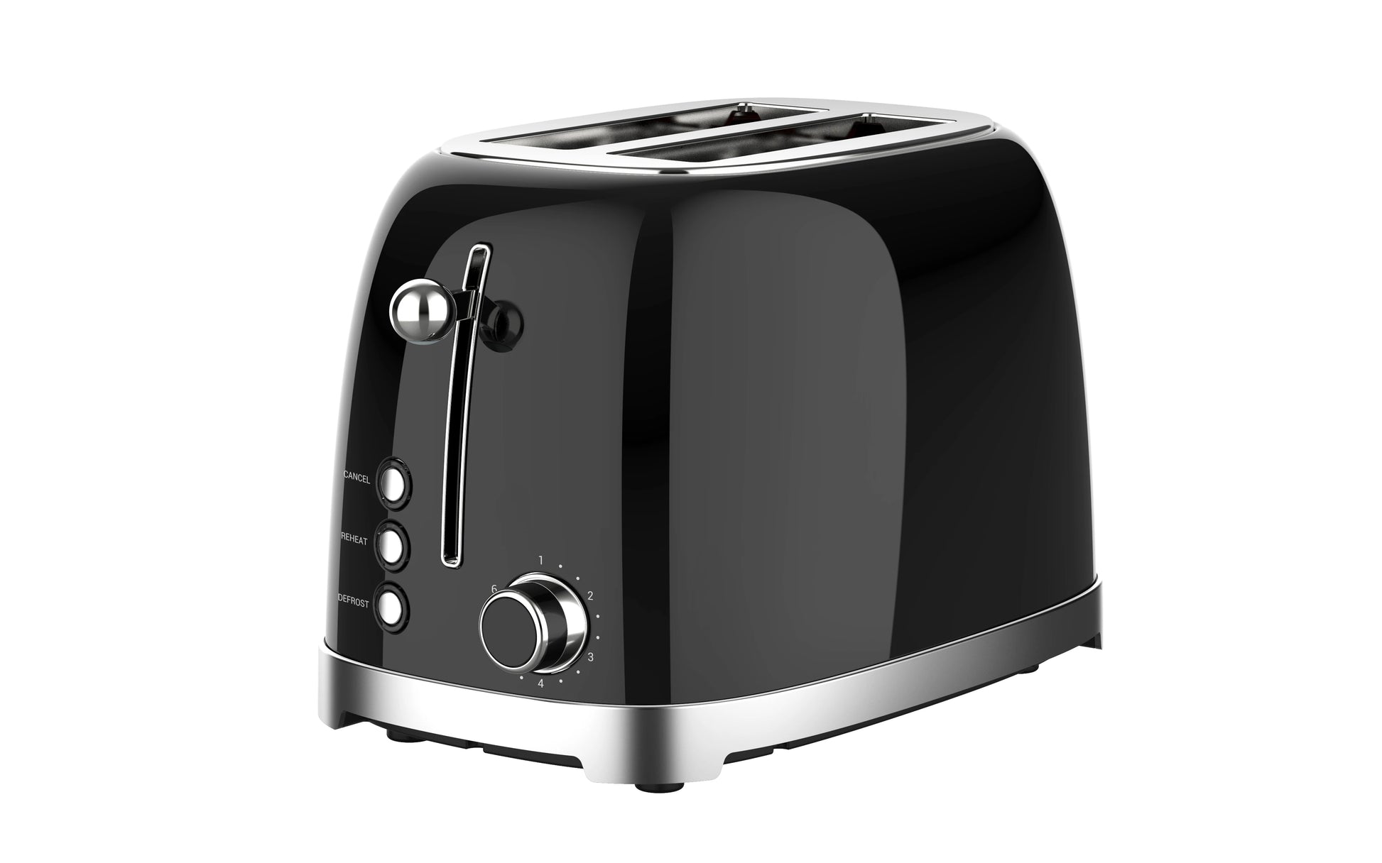 JMT-884490 Extra Wide Slot 2-Slice Toaster with Reheat, Defrost, and 6 Browning Levels in Retro Design