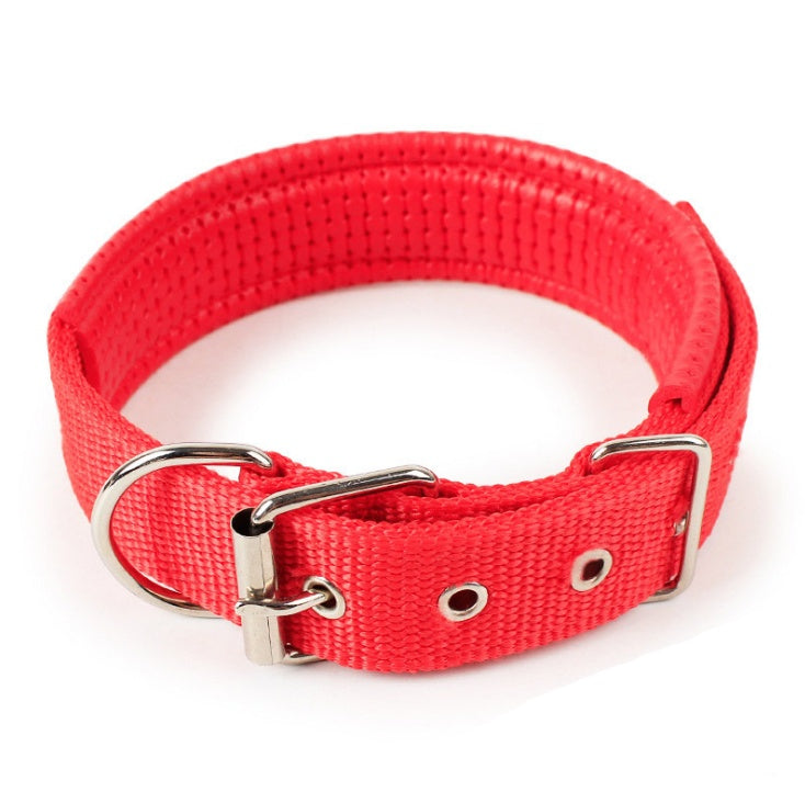 JMT-884490 Soft Leather Lined Nylon and Polypropylene Foam Pet Collar - Adjustable Sizes Available