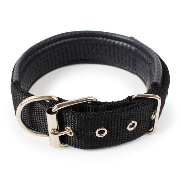 JMT-884490 Soft Leather Lined Nylon and Polypropylene Foam Pet Collar - Adjustable Sizes Available