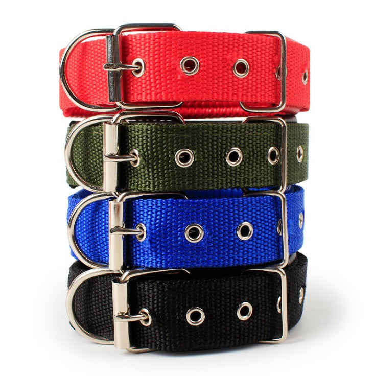 JMT-884490 Soft Leather Lined Nylon and Polypropylene Foam Pet Collar - Adjustable Sizes Available