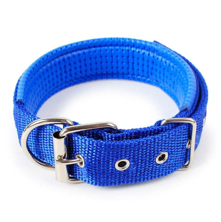 JMT-884490 Soft Leather Lined Nylon and Polypropylene Foam Pet Collar - Adjustable Sizes Available