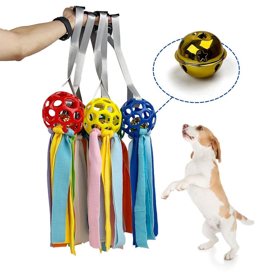 JMT-884810 Interactive Hollow Toy Ball for Dogs and Cats with TPR Sound and Educational Bell - 210g, 75x13cm
