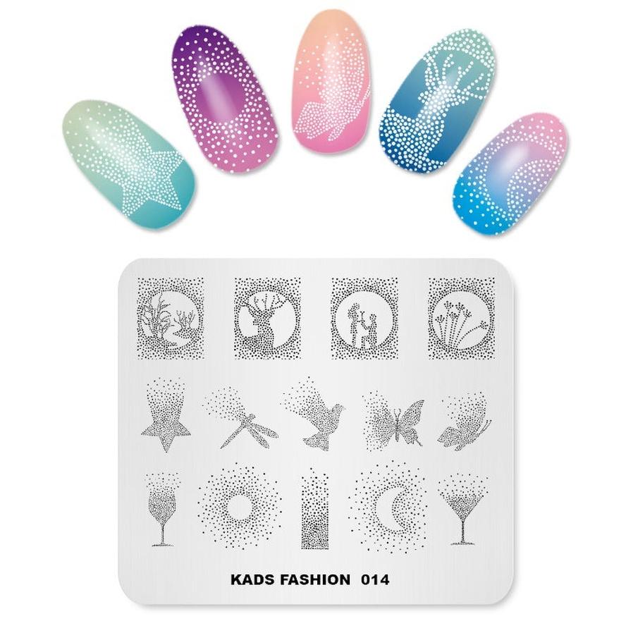JMT-885130 Metal Printing Plate Template for Nail Art - Color Painted Design Transfer Tool