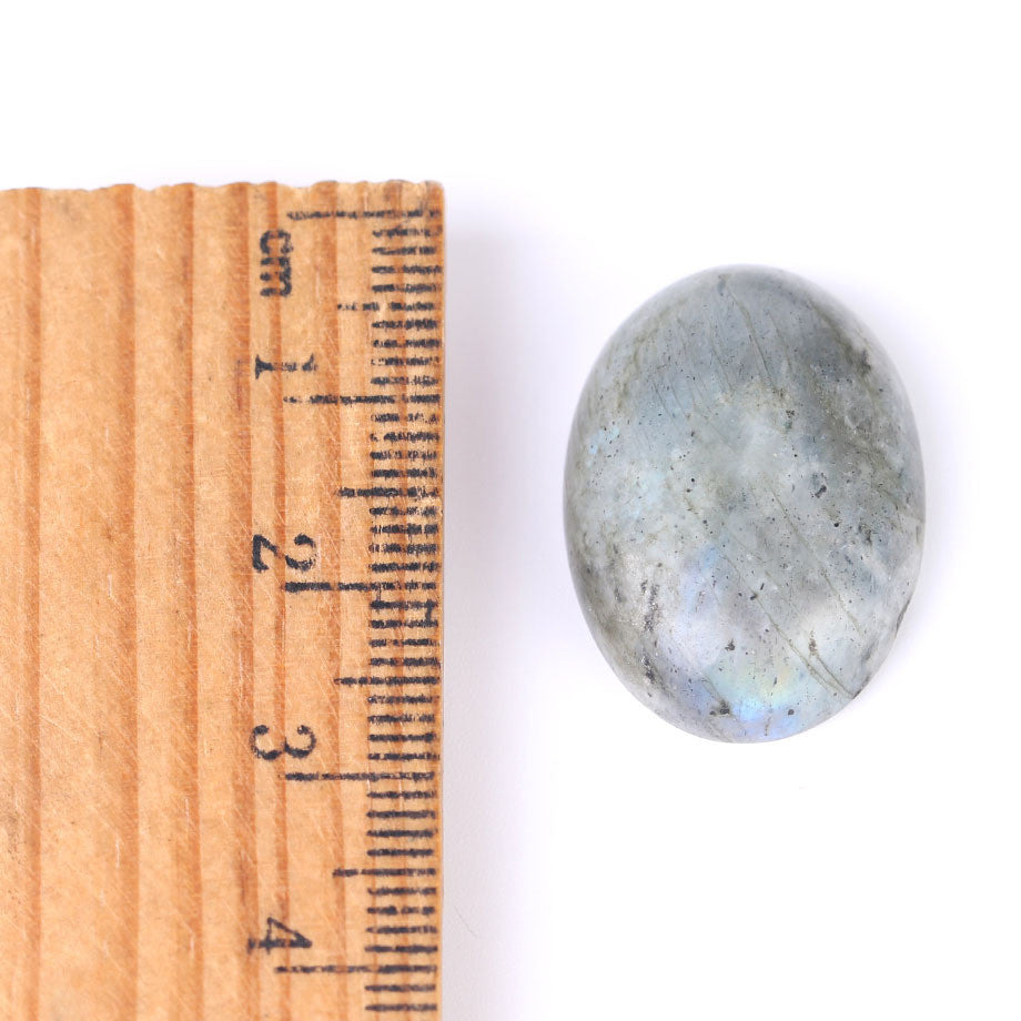 JMT-885514 Labradorite Gemstone Cabochon Flat Bottom Ring Face - Natural Stone, 13x18mm to 30x40mm Sizes