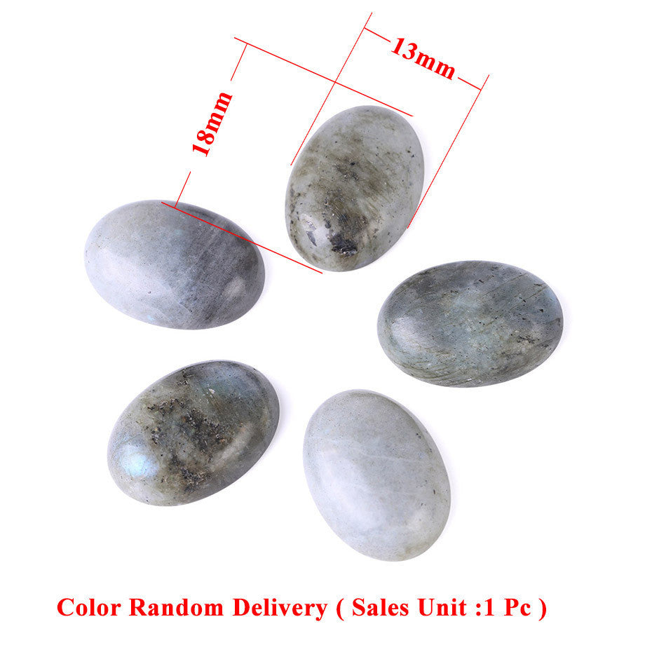 JMT-885514 Labradorite Gemstone Cabochon Flat Bottom Ring Face - Natural Stone, 13x18mm to 30x40mm Sizes
