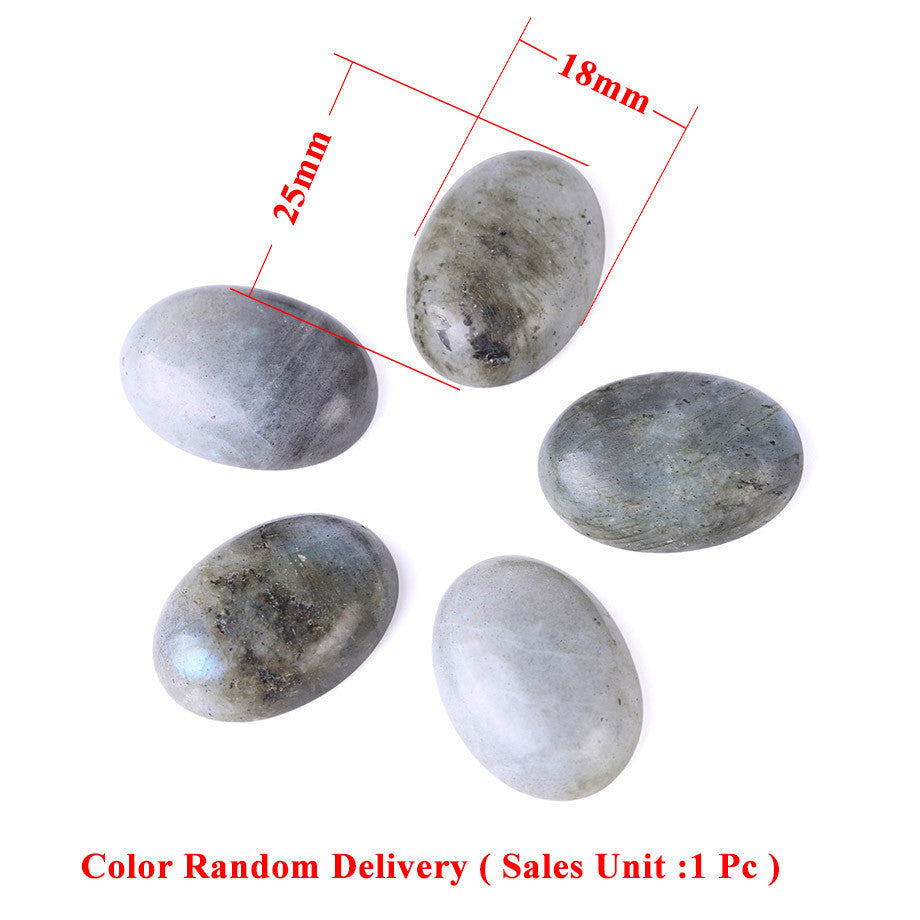 JMT-885514 Labradorite Gemstone Cabochon Flat Bottom Ring Face - Natural Stone, 13x18mm to 30x40mm Sizes