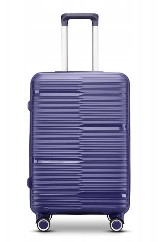 JMT-885706 Purple PP Luggage 3-Piece Travel Trolley and Suitcase Set