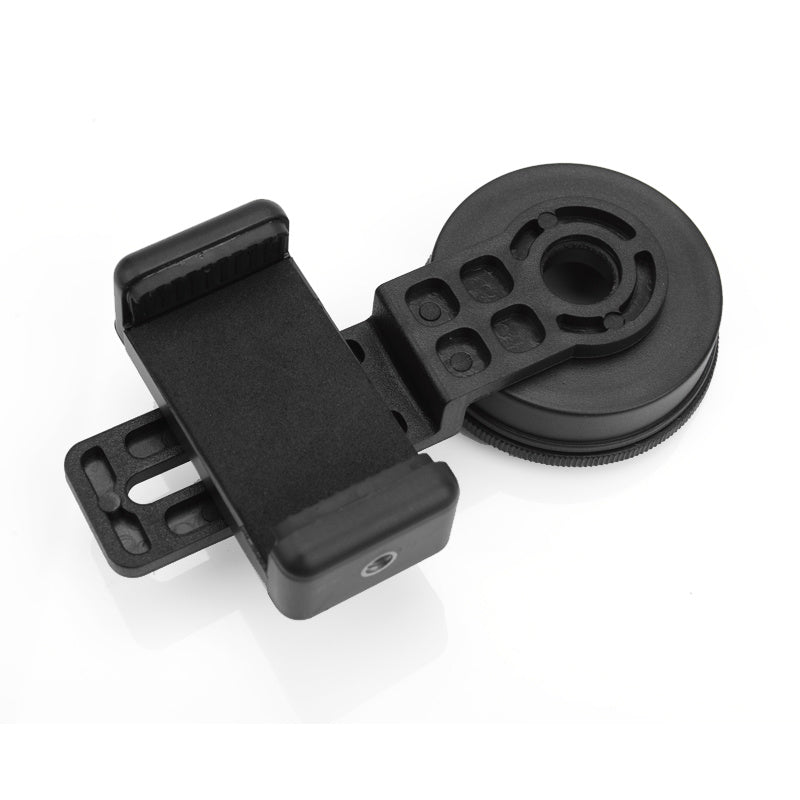 JMT-885834 Mobile Phone Camera Clip for Telescopes and Binoculars - Black, Plastic Adapter 5-8.5 cm