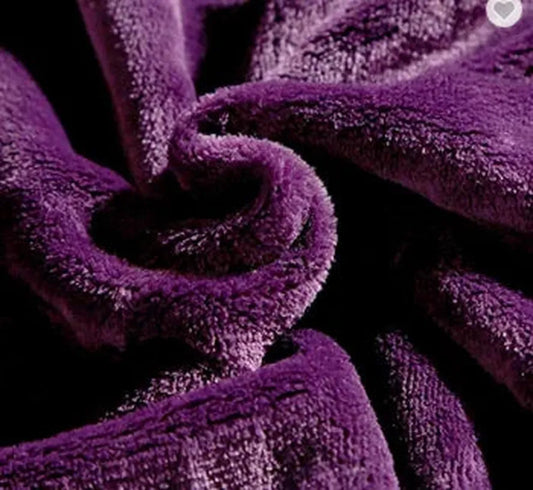 JMT-885898 Cozy Plush Purple Velvet Fleece Blanket for Warmth and Comfort