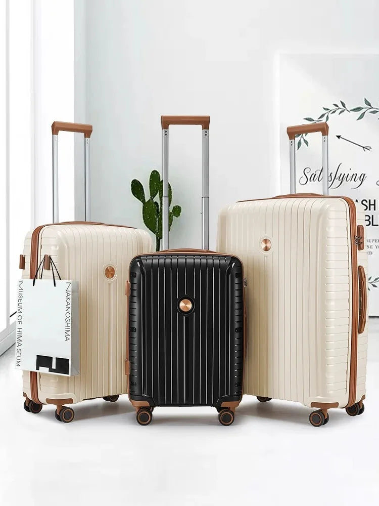 JMT-886026 Customisable Large Capacity Travel Luggage Suitcase with Silent Wheels and TSA Lock - 20/24/28 Inch Options