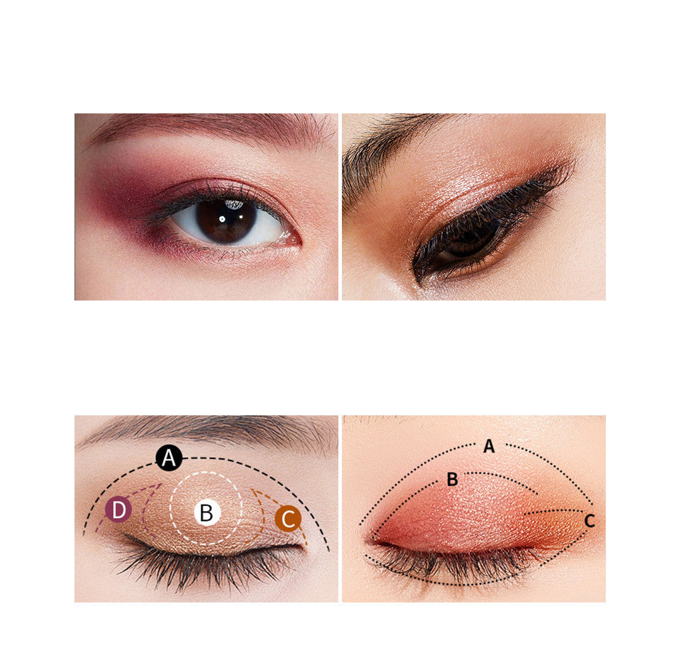 JMT-886410 18-Color Portable Matte Eyeshadow Palette - Waterproof, Long-Lasting, Versatile Textures