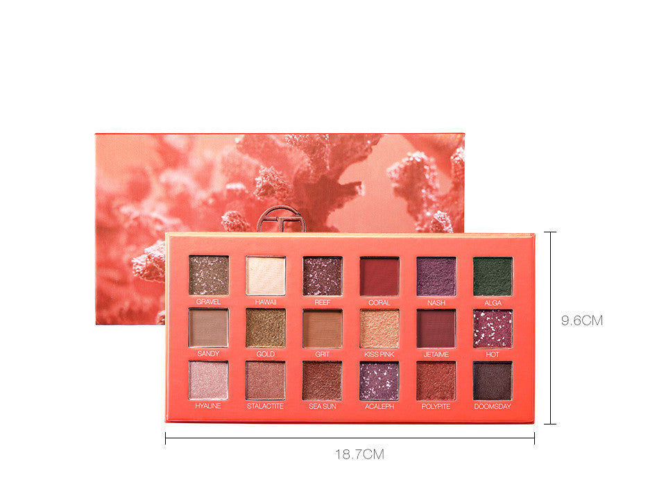JMT-886410 18-Color Portable Matte Eyeshadow Palette - Waterproof, Long-Lasting, Versatile Textures