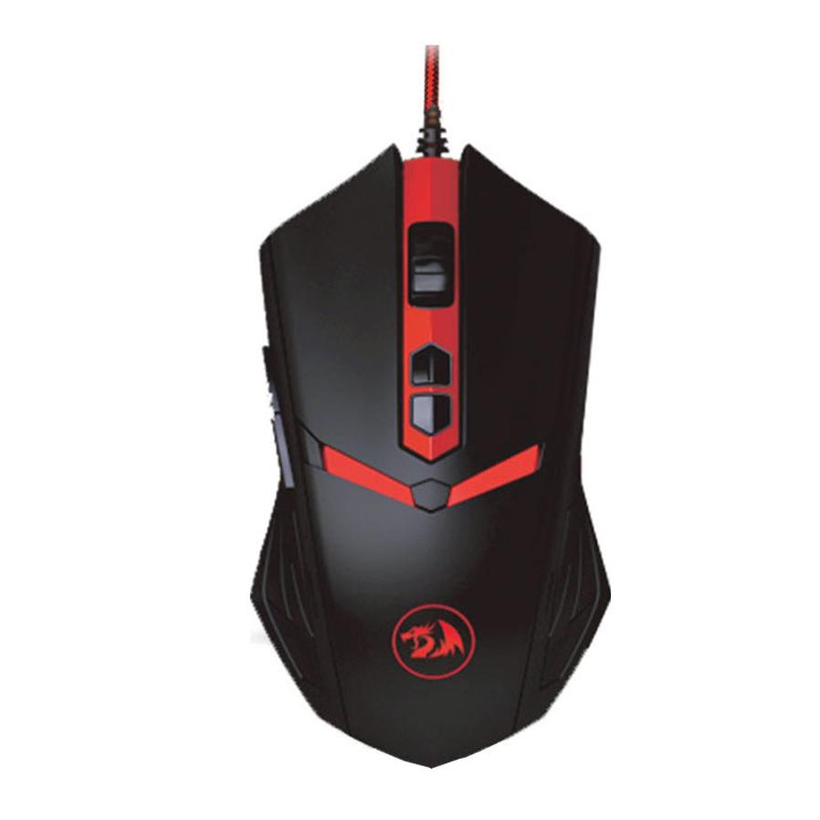 JMT-886602 Wired Optical Gaming Mouse with 2000 DPI, 6 Keys, and Ergonomic Design in Black and Red