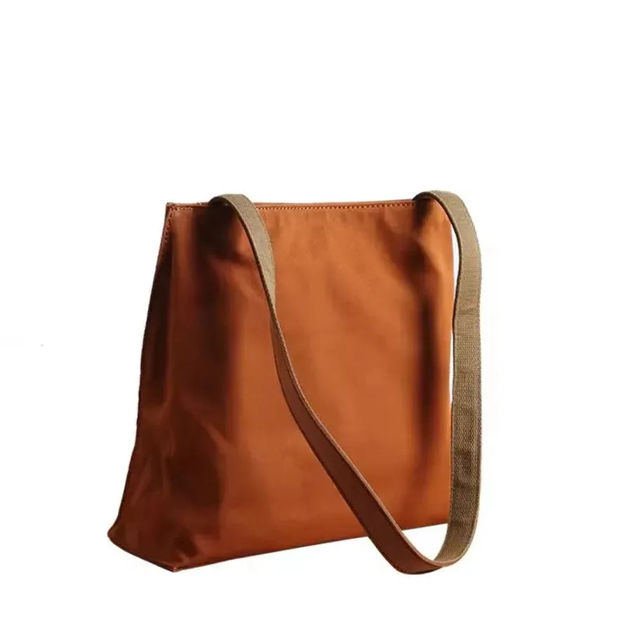 JMT-886666 Durable Leather and Canvas Crossbody Bag with Adjustable Shoulder Strap, Retro Design