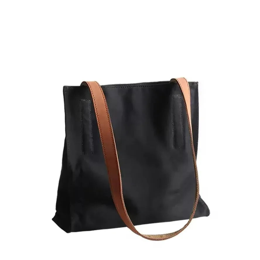JMT-886666 Durable Leather and Canvas Crossbody Bag with Adjustable Shoulder Strap, Retro Design