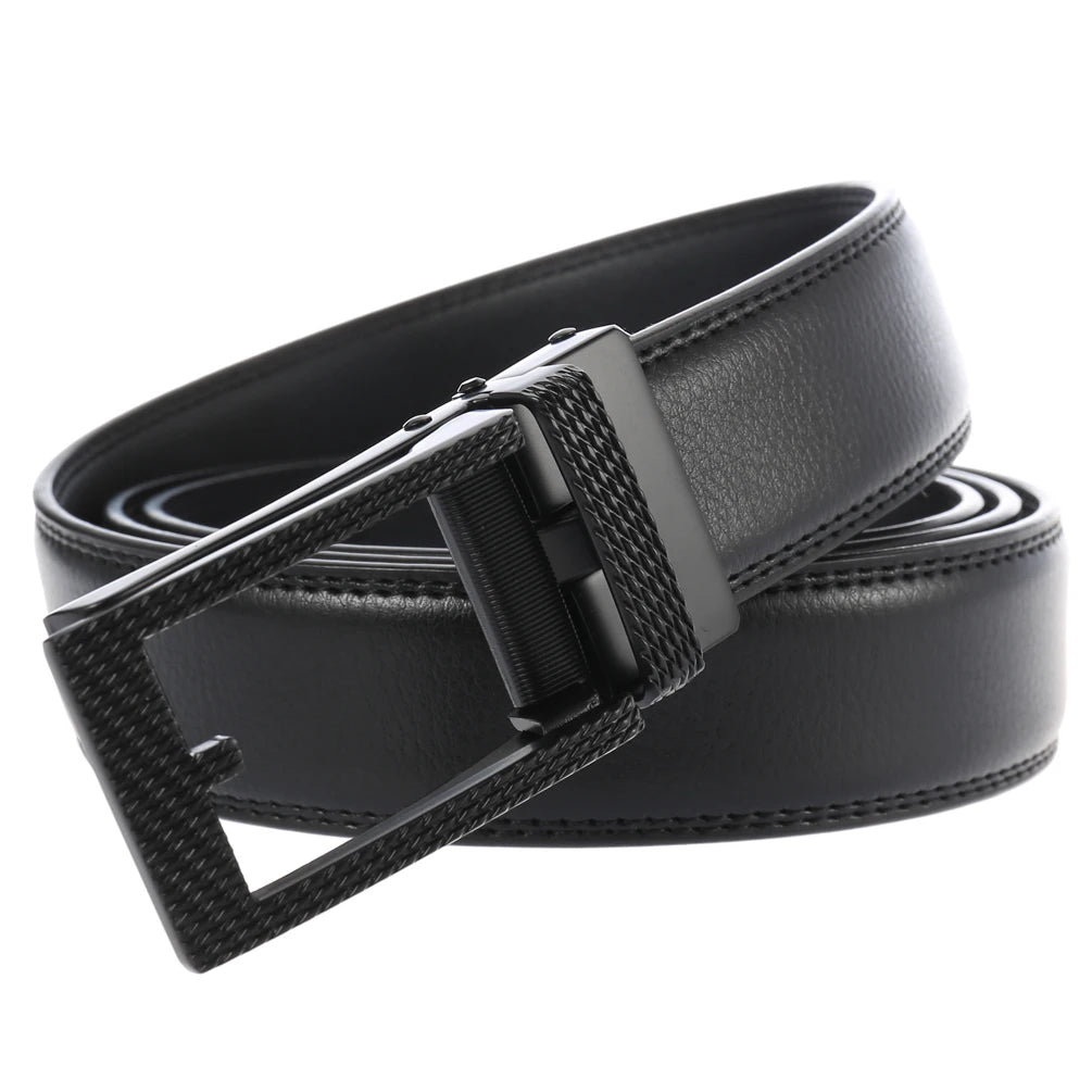 JMT-886730 Automatic Buckle Men's Belt - Model LY33-0140-1, Durable Construction, Adjustable Fit