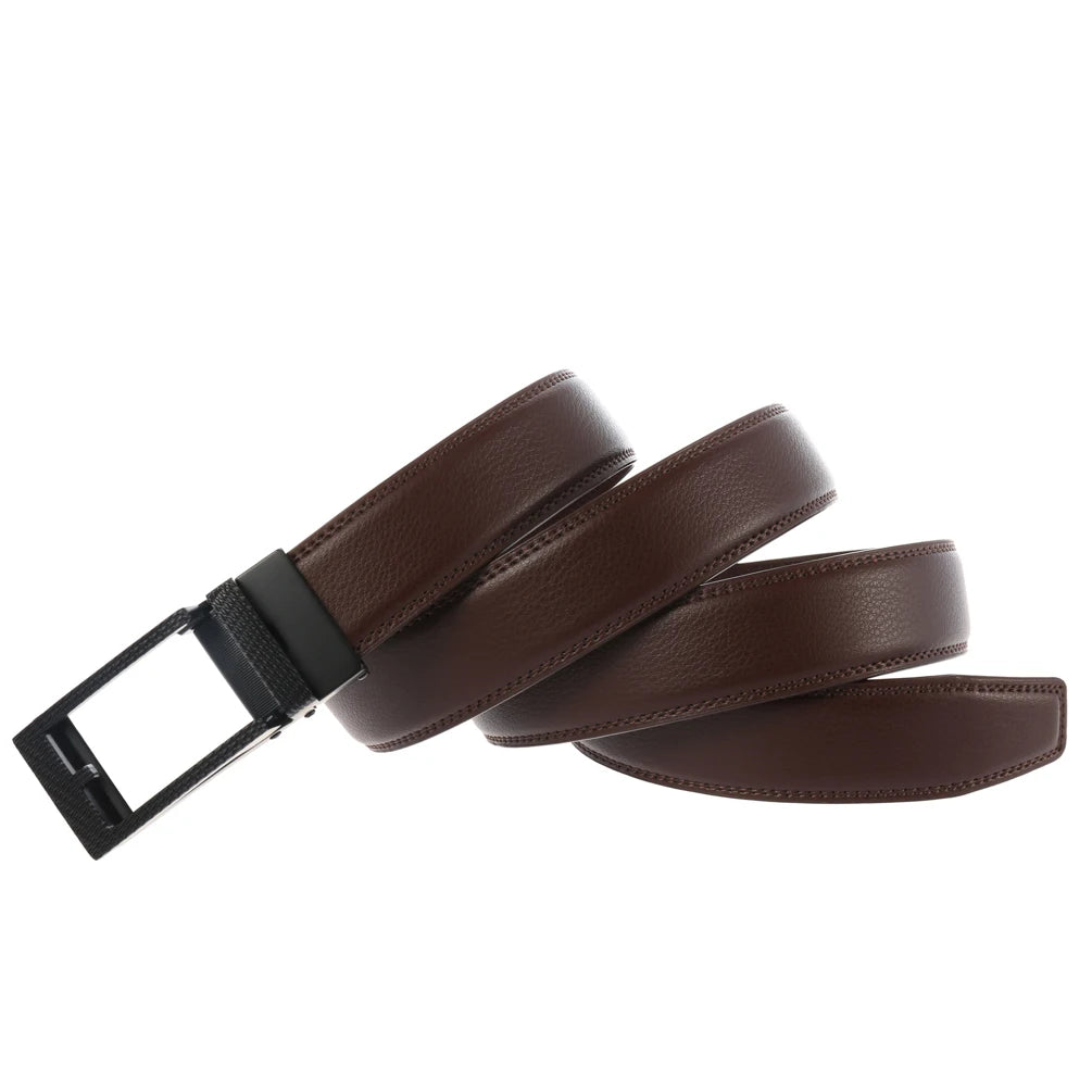 JMT-886730 Automatic Buckle Men's Belt - Model LY33-0140-1, Durable Construction, Adjustable Fit