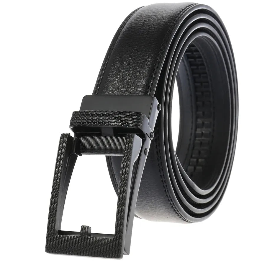 JMT-886730 Automatic Buckle Men's Belt - Model LY33-0140-1, Durable Construction, Adjustable Fit