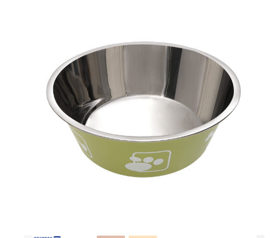 JMT-887306 Stainless Steel Pet Food Bowl in Multiple Sizes with Durable PP Base