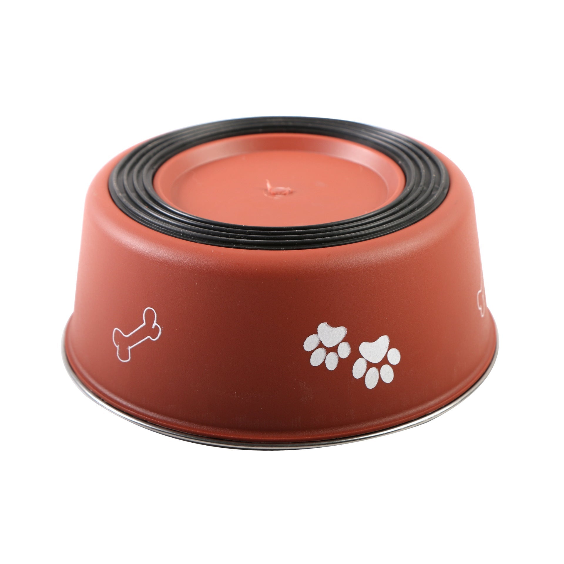 JMT-887306 Stainless Steel Pet Food Bowl in Multiple Sizes with Durable PP Base