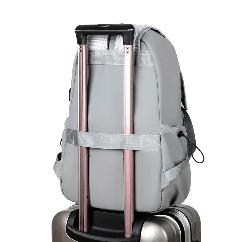JMT-887306 Stylish Large Capacity Waterproof Laptop Backpack for Casual Business and College Use