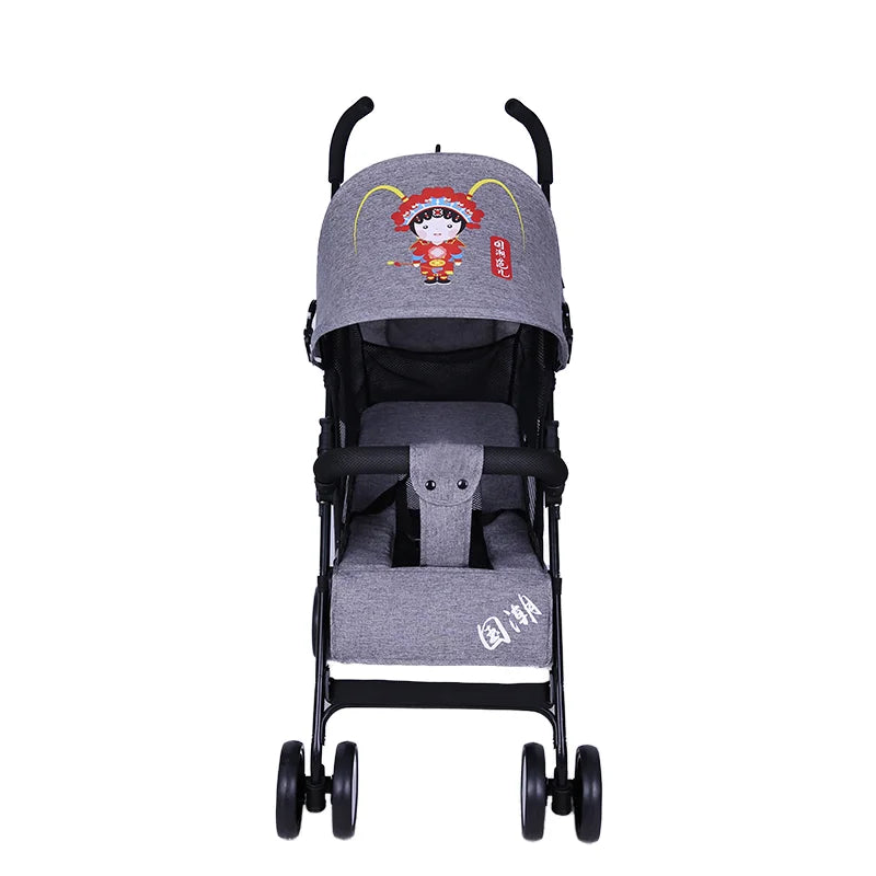 JMT-887562 Multi-Functional Baby Stroller with Reclining Seat, Front Suspension, and Spacious Storage Basket