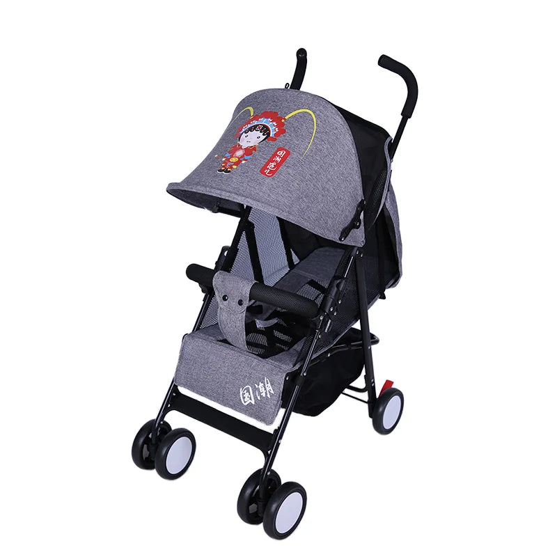 JMT-887562 Multi-Functional Baby Stroller with Reclining Seat, Front Suspension, and Spacious Storage Basket