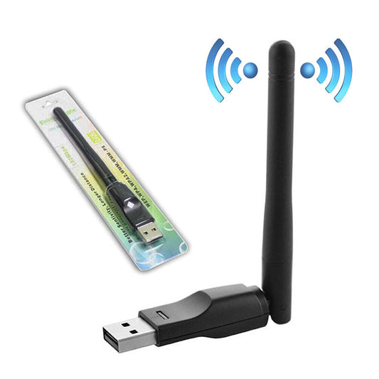 JMT-887818 150Mbps USB Wireless Network Card with 2DB Antenna, 100m Range, Compatible with Windows & MAC