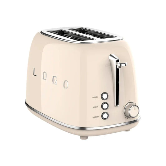 JMT-887946 Stainless Steel Retro 2-Slice Bread Toaster for Perfect Breakfast Toasts