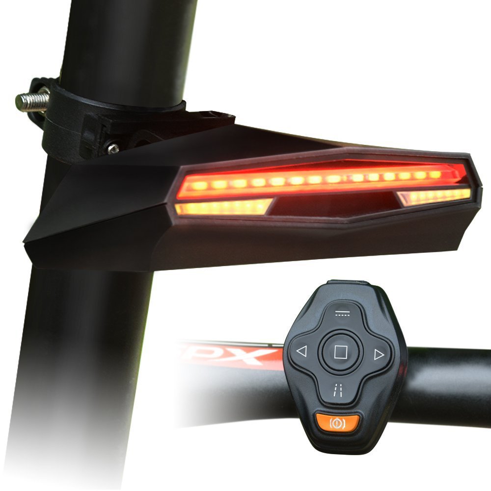 JMT-888202 Remote Control Tail Light for Bicycles - Enhanced Visibility and Safety