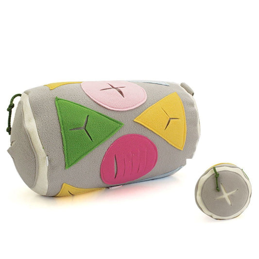 JMT-888266 Pet Food Leakage Toy Pillow for Dogs - Sniffing Activity Plush Toy in Polar Fleece, Size M and L Available, Recommended for Pets up to 6kg