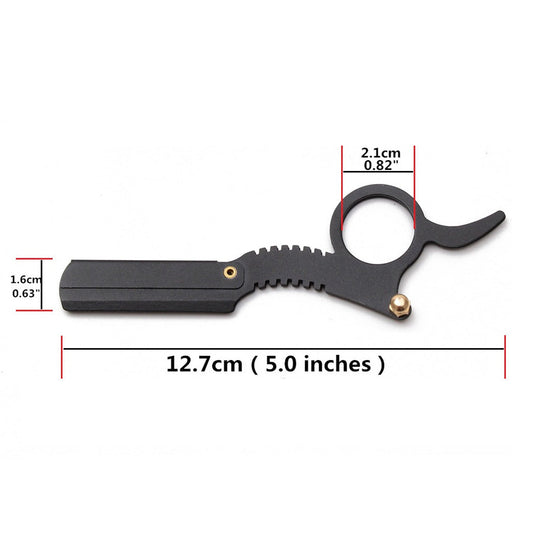 JMT-888266 Vintage Stainless Steel Manual Razor with Two Free Blades