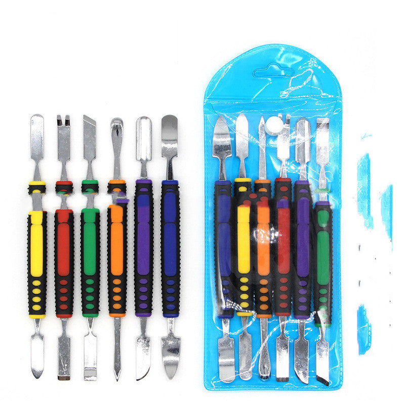 JMT-888458 6-Piece Stainless Steel Tool Set for Cell Phone and GPS Disassembly