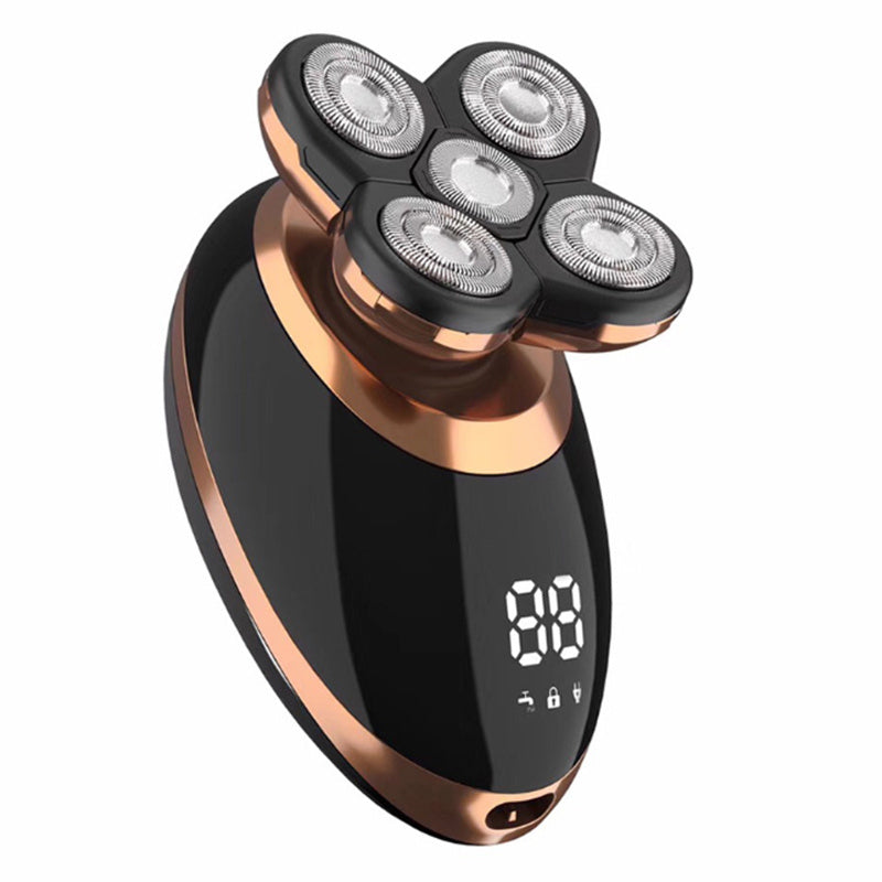 JMT-888522 USB Rechargeable 5-in-1 Electric Shaver with LCD Display and Waterproof Design