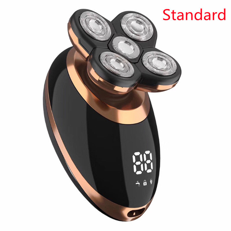 JMT-888522 USB Rechargeable 5-in-1 Electric Shaver with LCD Display and Waterproof Design