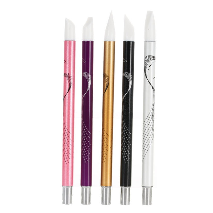 JMT-888586 Nail Art Silicone Engraving Pen with Hollow Tip - 13cm Length